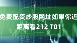 免费配资炒股网址如果你近距离看212 T01