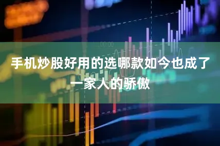 手机炒股好用的选哪款如今也成了一家人的骄傲